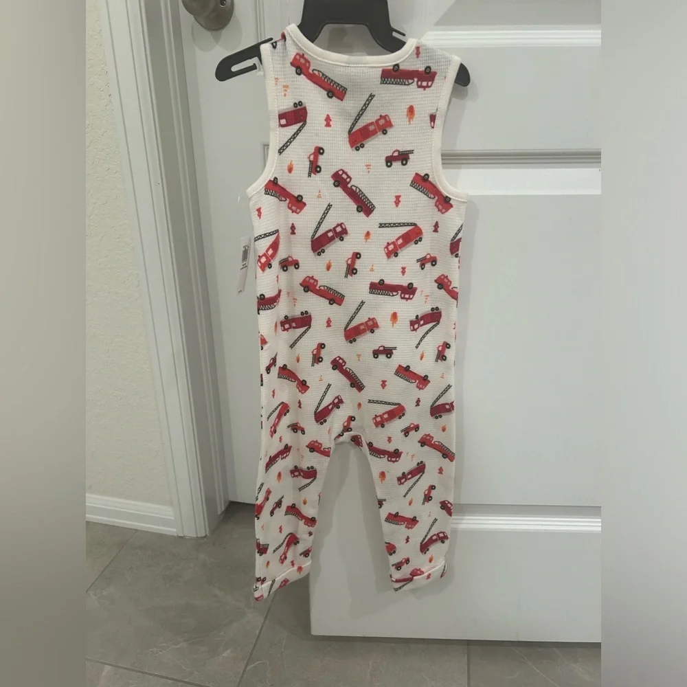 NWT Toddler Boy Sleeveless Thermal-Knit Henley One-Piece